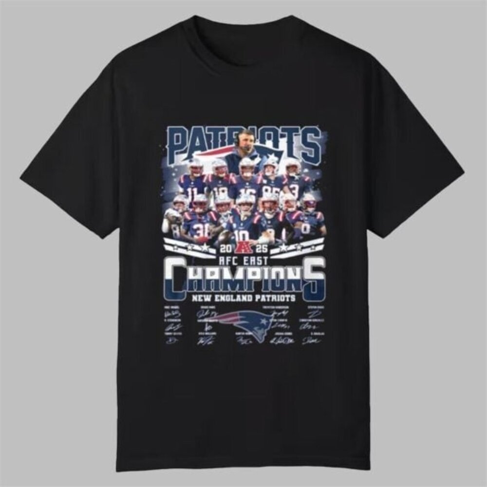 Patriots AFC East Division Champions 2025 T Shirt  90